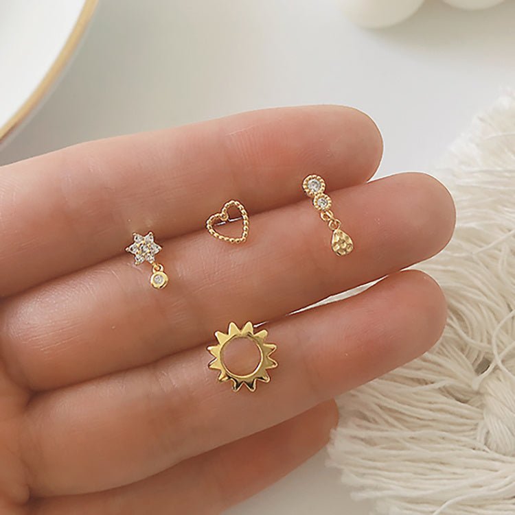 14K Gold Love Earrings-Jewearrings