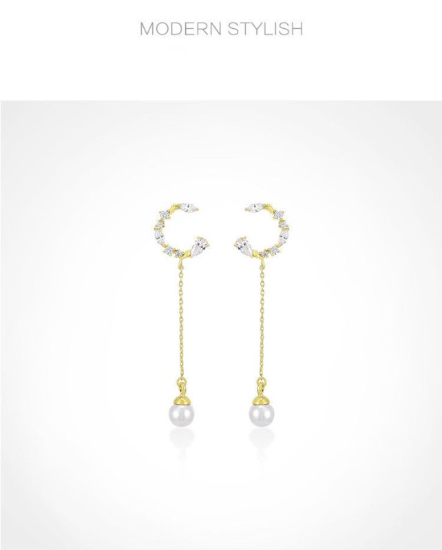 14K gold plated bohemian earrings-Jewearrings