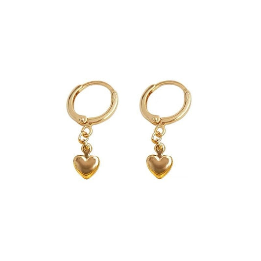 14K Gold Plated Love Earrings-Jewearrings