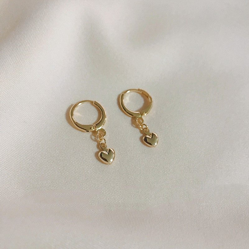 14K Gold Plated Love Earrings-Jewearrings