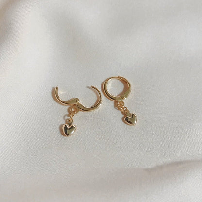 14K Gold Plated Love Earrings-Jewearrings