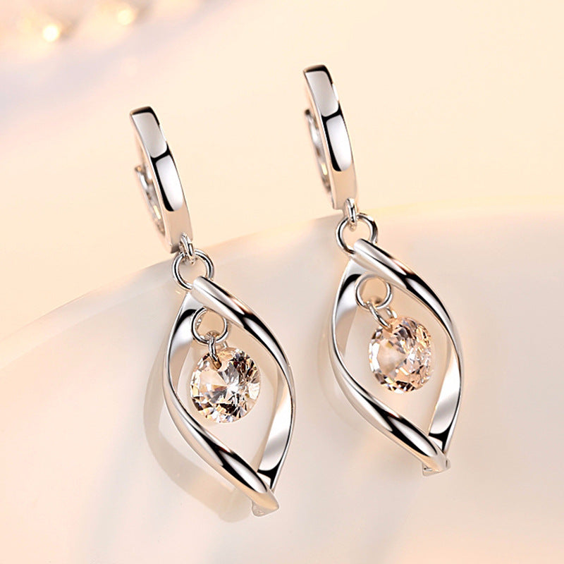 Rotating Love Pearl Earrings-Jewearrings