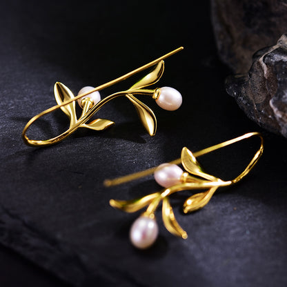 Moye Dew Natural Pearl Earrings-Jewearrings