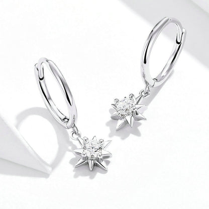 White gold-plated earrings-Jewearrings