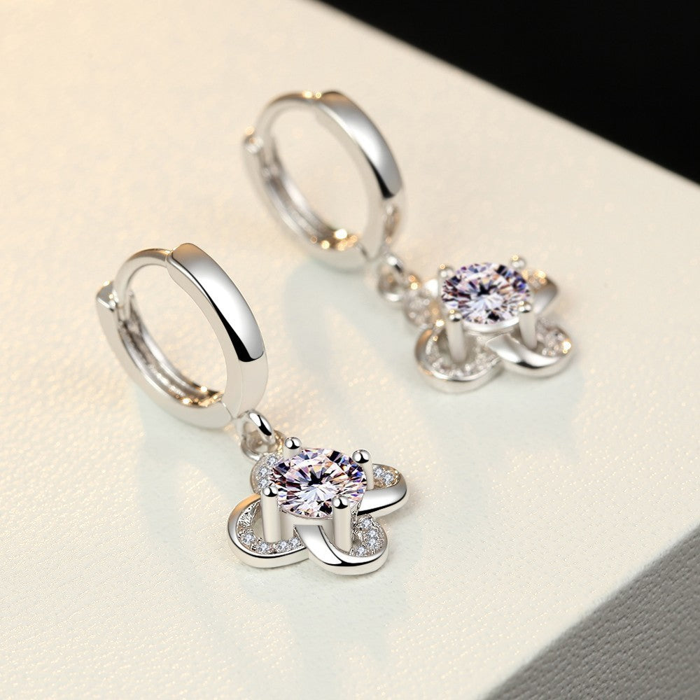 Female S925 Sterling Silver Earrings-Jewearrings