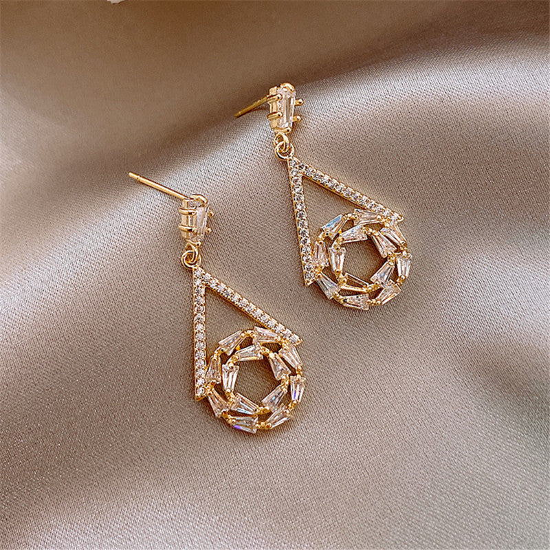 Female 925 Silver Needle Korean Style High-end Earrings-Jewearrings