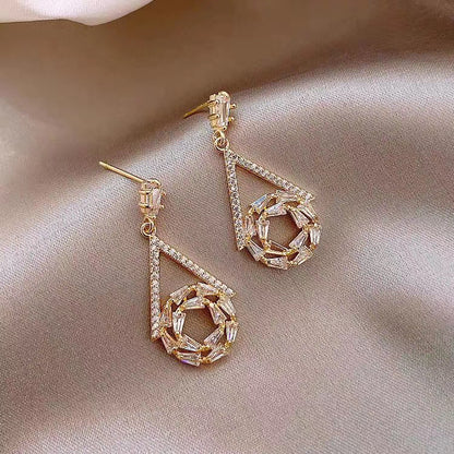 Female 925 Silver Needle Korean Style High-end Earrings-Jewearrings