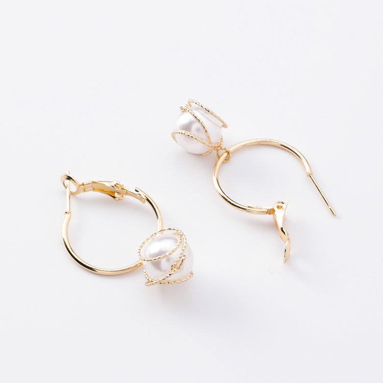 Individually wrapped pearl ear ring exquisite port wind earrings-Jewearrings