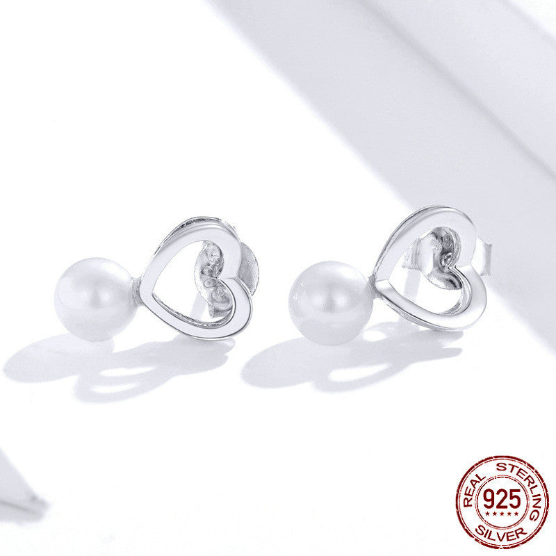 Drop Earrings Fine Jewelry Female Drop Earrings with Pearls Earrings 925 Sterling Silver Jewelry Mother's Day Gift SCE006-Jewearrings