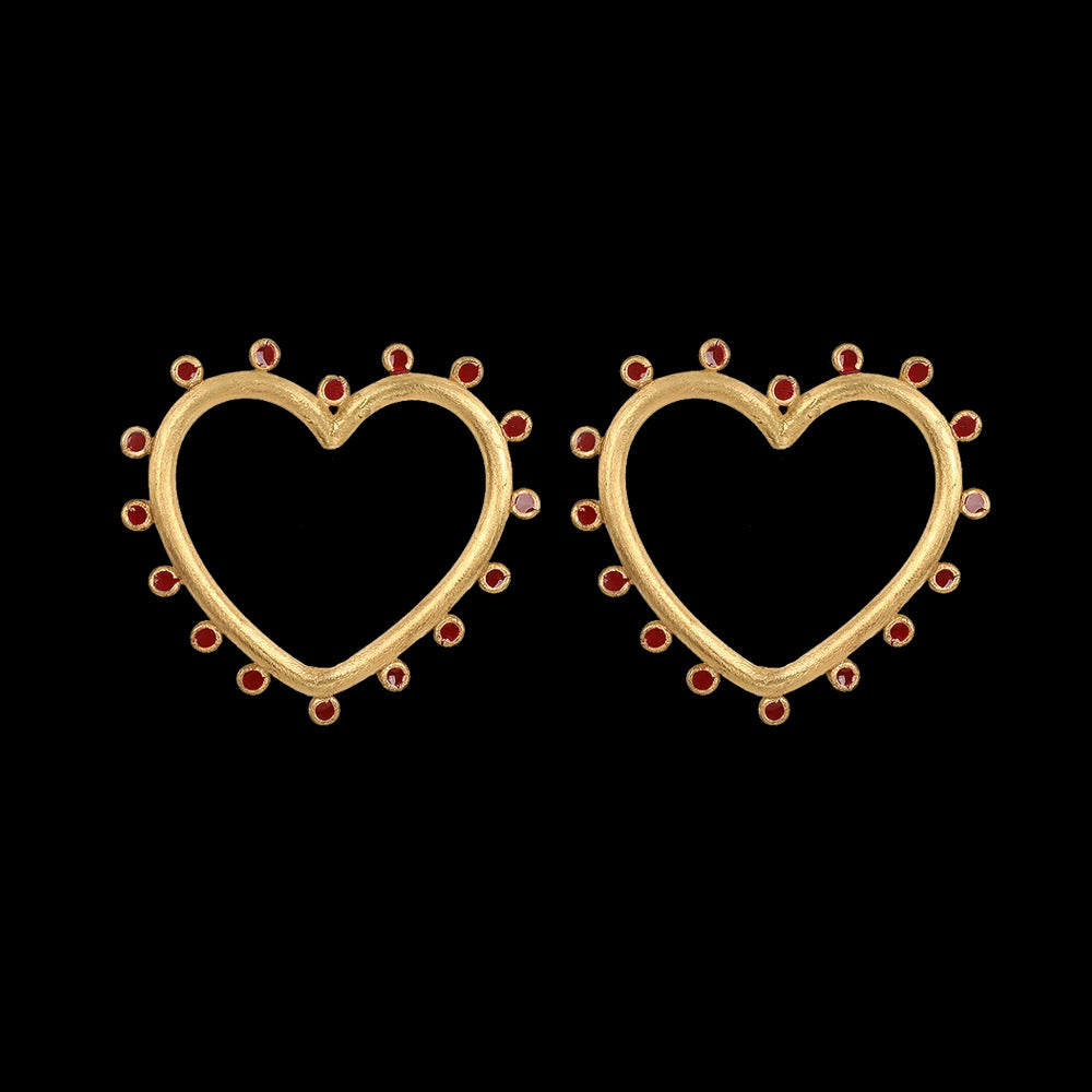 Drop Oil Tentacles Love Stud Earrings-Jewearrings