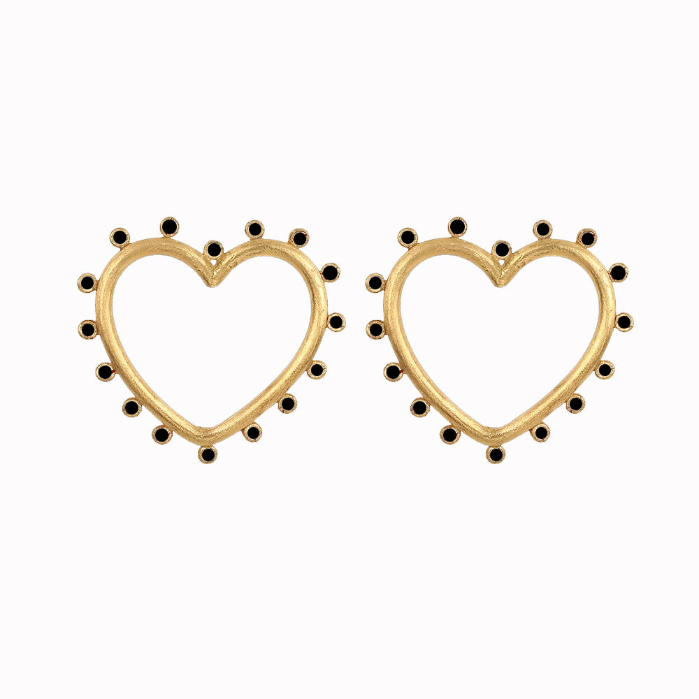 Drop Oil Tentacles Love Stud Earrings-Jewearrings