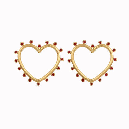 Drop Oil Tentacles Love Stud Earrings-Jewearrings