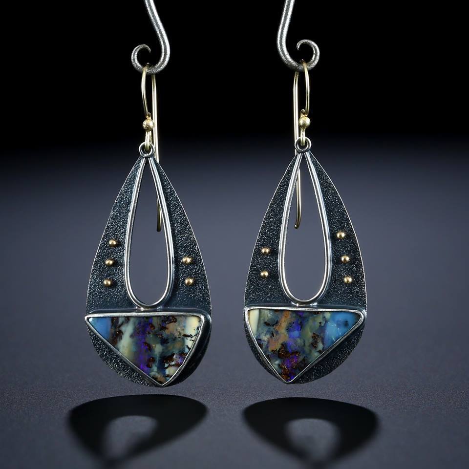 Vintage Elegant Resin Dangle Earrings For Women Fashion Bohemian Long Hollow Water Drop Triangle Drop Earring Jewelry Z5D396-Jewearrings