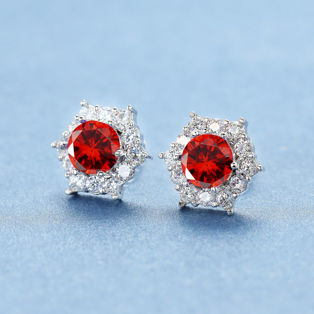 European And American Fashion Female Stud Earrings Cute Zircon-Jewearrings