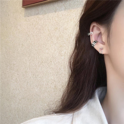 Super Fairy No pierced Ear Bone Clip Three-Piece Stud Earrings-Jewearrings