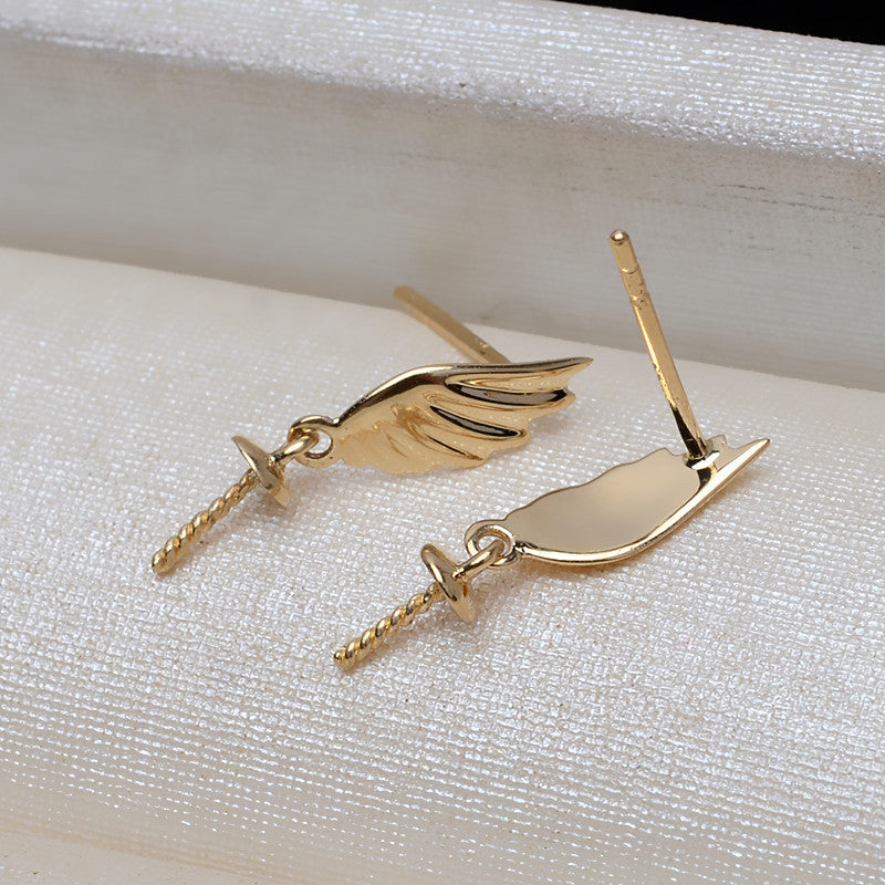 Angel Earrings Gold Wing Earrings-Jewearrings