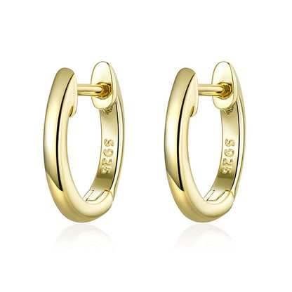 Real Gold Plated Ear Clip s925 Pure Silver Earrings-Jewearrings