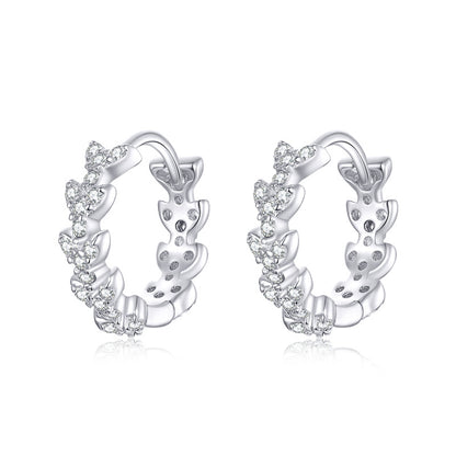 European And American Simple Real Gold-Plated Silver Earrings-Jewearrings