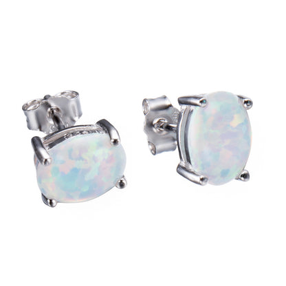 Opal Earrings Earrings With Zircon-Jewearrings