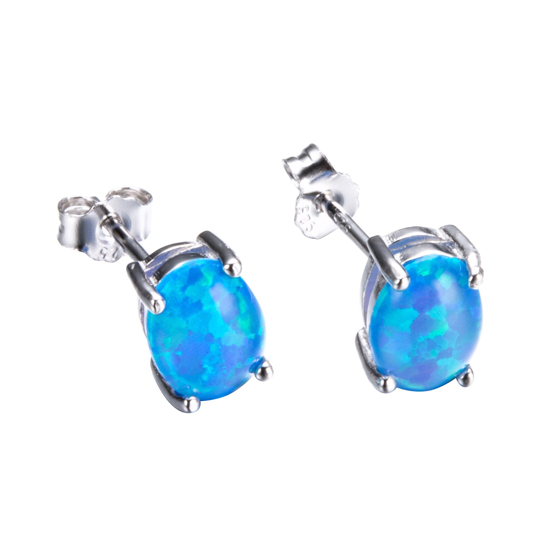 Opal Earrings Earrings With Zircon-Jewearrings