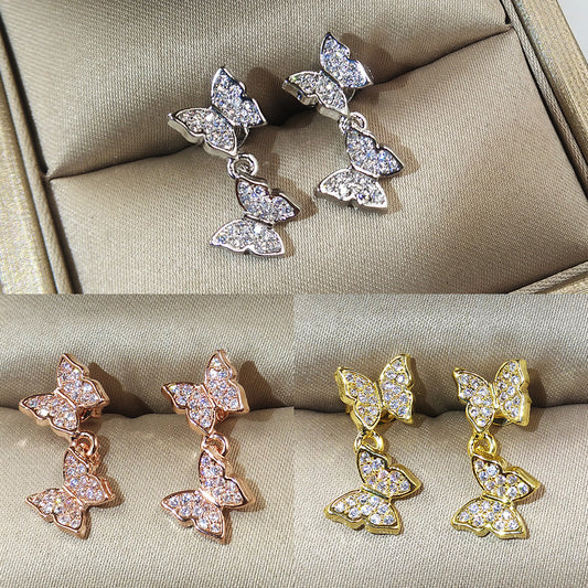 Fashion Korean Style Bow Stud Earrings Women-Jewearrings