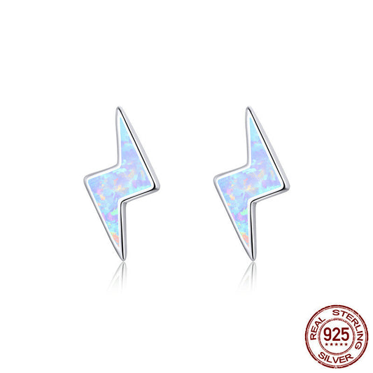 Sterling Silver s925 Lightning Cloud Earrings-Jewearrings