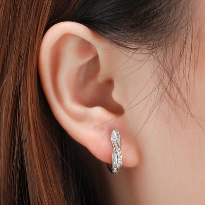 S925 Sterling Silver Stud Earrings Fashion Lady-Jewearrings