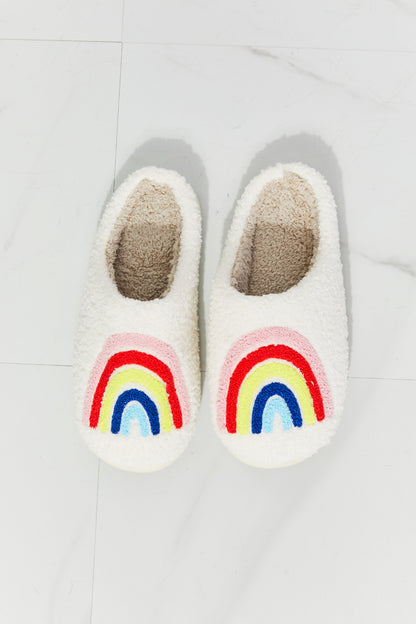 MMShoes Rainbow Plush Slipper-Jewearrings