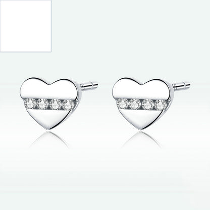 Heart-Shaped Simple Cross-Border Female Earrings Earrings-Jewearrings