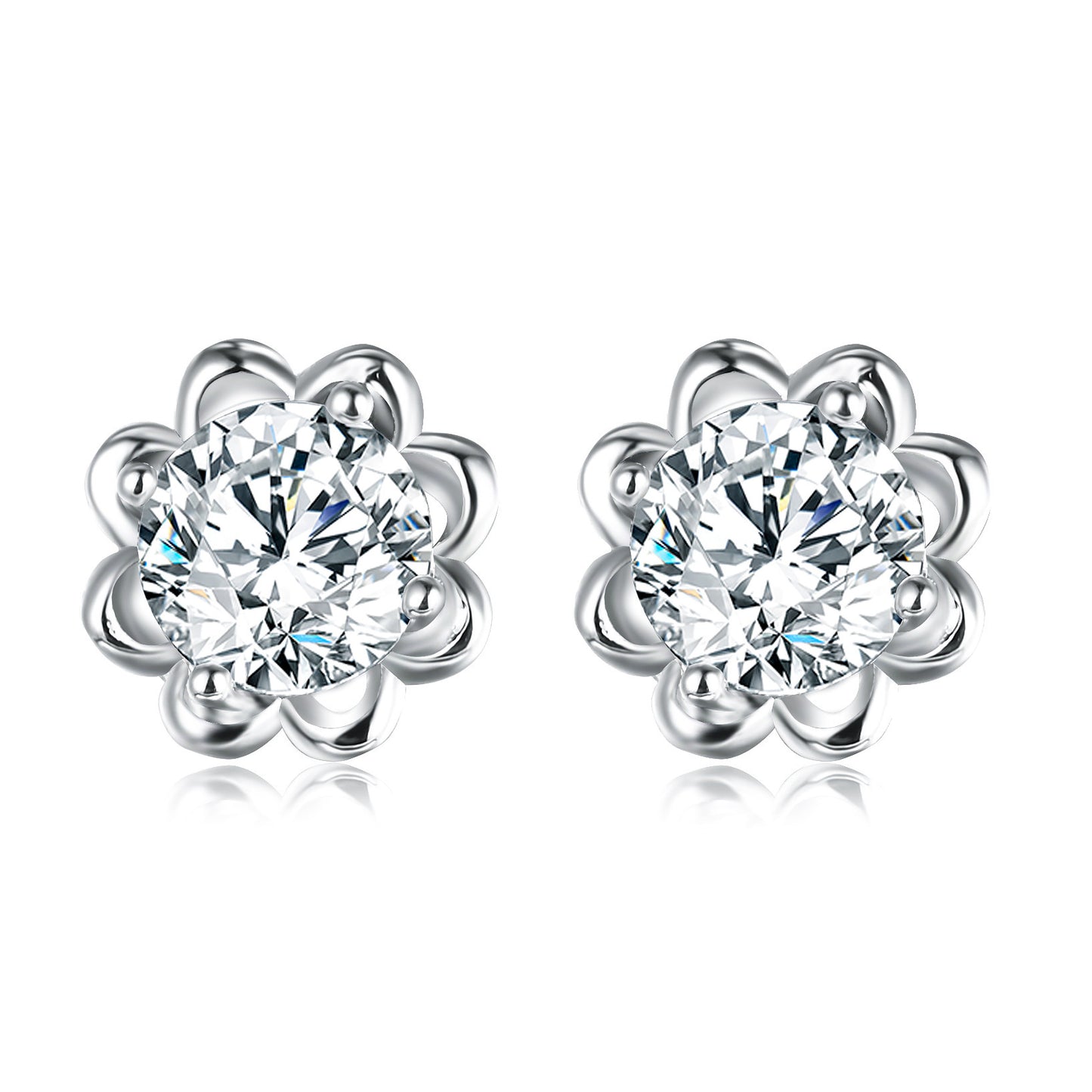 Flower Opal Earrings Women's Earrings-Jewearrings