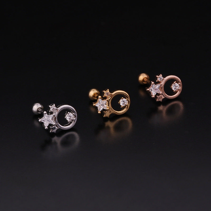 Pearl Studs Women's Fashion Earrings, A Variety Of Optional Ear Bone Piercing Jewelry-Jewearrings