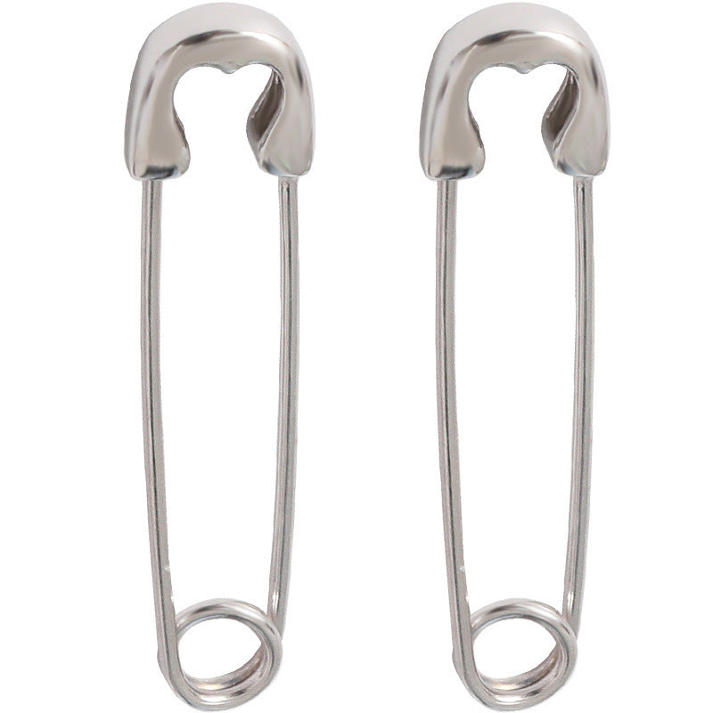 925 Sterling Silver Paper Clip Earrings-Jewearrings