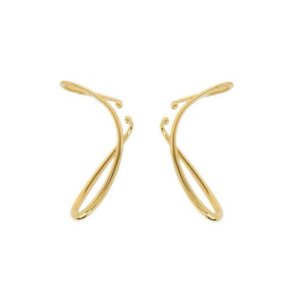 Jewelry Manufacturer Ins Popular Modern Creative Designer Style Earring Ear Clip European And American Net Red Same Original Line Earrings-Jewearrings