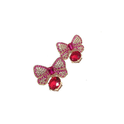 Bow Earrings Sweet Temperament Ear studs-Jewearrings