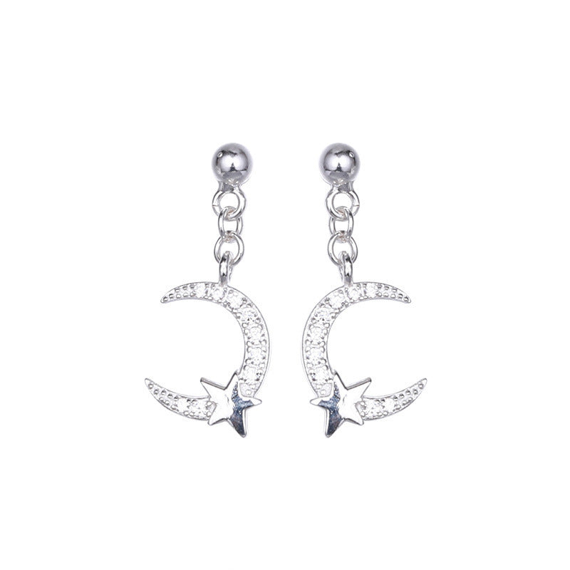 Sodrov Earrings Jewelry Natural Star For Women Silver-Jewearrings