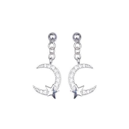 Sodrov Earrings Jewelry Natural Star For Women Silver-Jewearrings