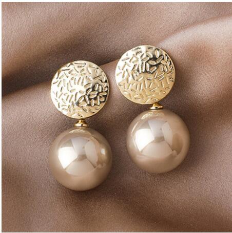 Pearl Ladies Earrings Fashion Crystal Love Earrings-Jewearrings