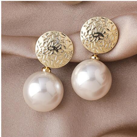 Pearl Ladies Earrings Fashion Crystal Love Earrings-Jewearrings