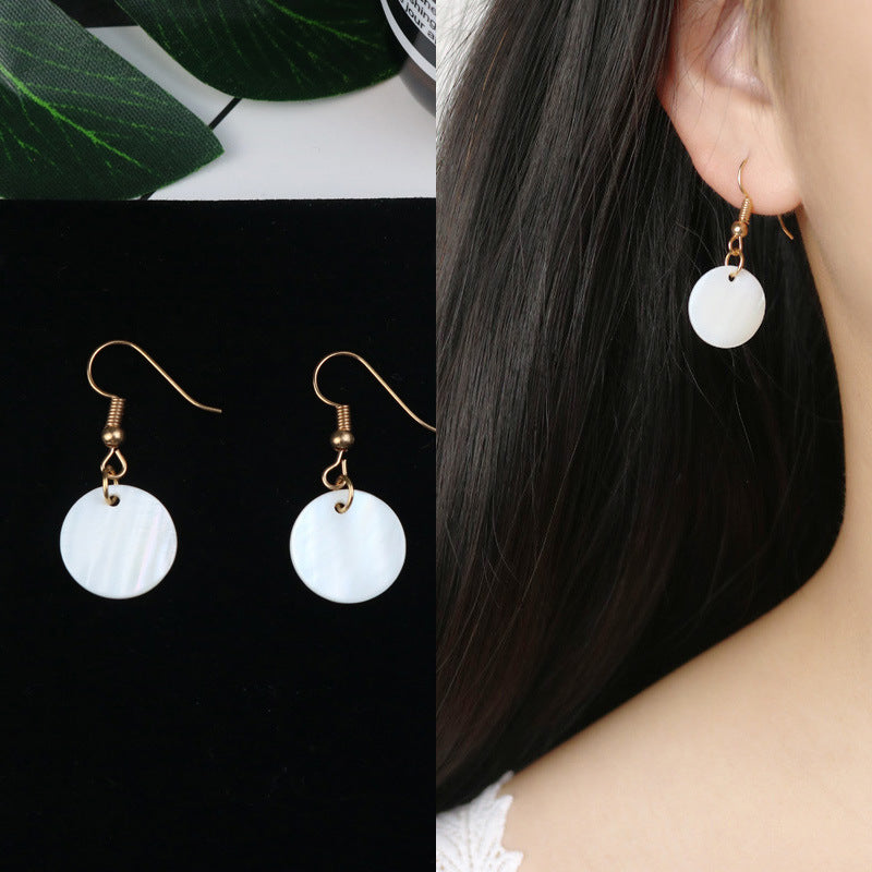 Long Tassel Earrings Square Pearl Asymmetric Earrings-Jewearrings