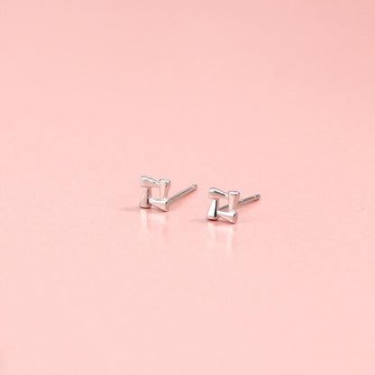 Small Wholesale Silver Needle Piercing Small Earrings For Women-Jewearrings