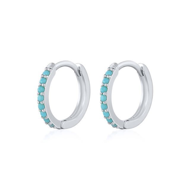 Women And Men Silver Earrings Hoops-Jewearrings