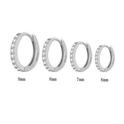 Women And Men Silver Earrings Hoops-Jewearrings