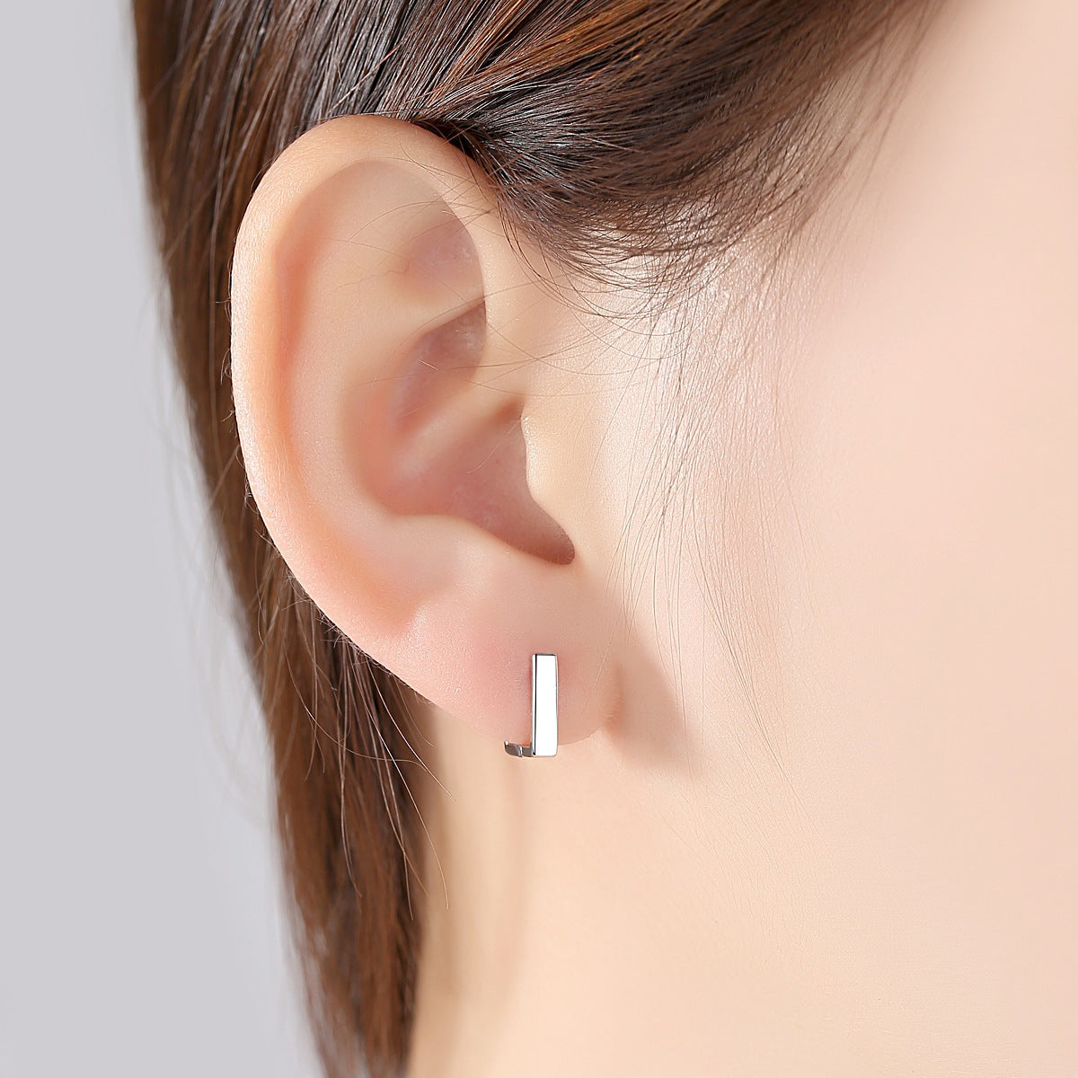 S925 Sterling Silver Earrings Simple Ear Buckle-Jewearrings