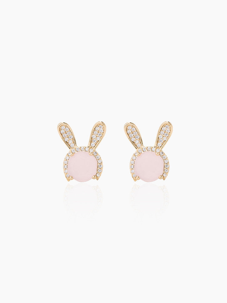 Shine Xuanzi Jewelry Personality Cute Rabbit Earrings Small Earrings Female Simple Student Silver Needle Earrings-Jewearrings