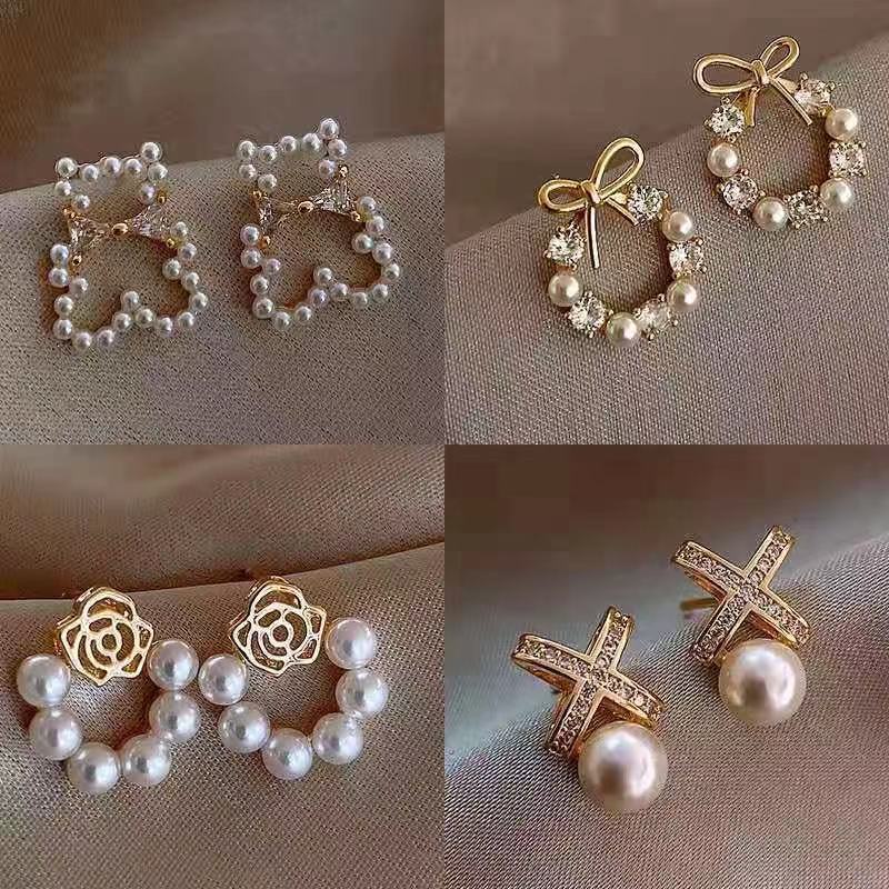 S925 Silver Needle Korean Version Of The New Pearl Earrings Women-Jewearrings