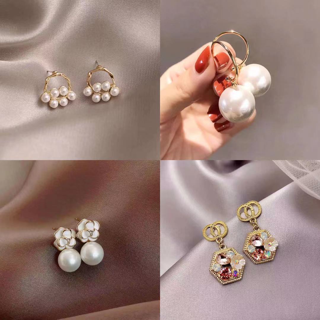 S925 Silver Needle Korean Version Of The New Pearl Earrings Women-Jewearrings