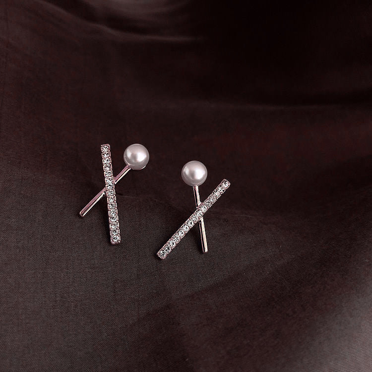 Korean High-end Earrings Female Sterling Silver Needle Temperament Earrings-Jewearrings