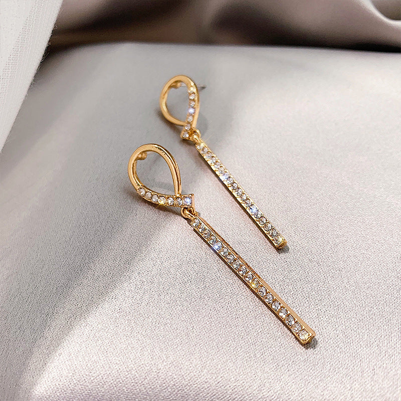 Korean High-end Earrings Female Sterling Silver Needle Temperament Earrings-Jewearrings