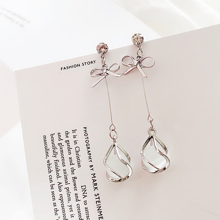 Korean High-end Earrings Female Sterling Silver Needle Temperament Earrings-Jewearrings