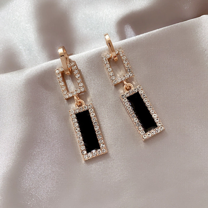 Korean High-end Earrings Female Sterling Silver Needle Temperament Earrings-Jewearrings